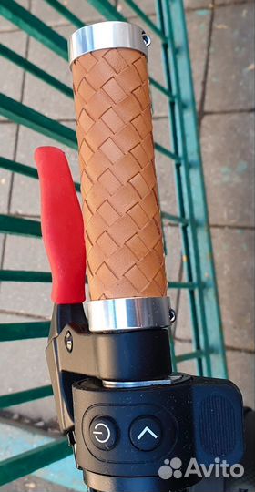 Грипсы 120мм кожа