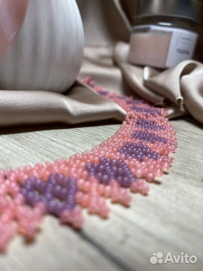 Колье из бисера. Ручная работа