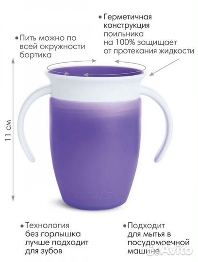 Поильник непроливайка munchkin