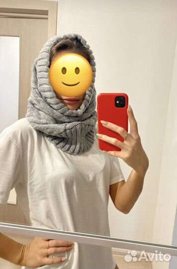 Шапка снуд женский