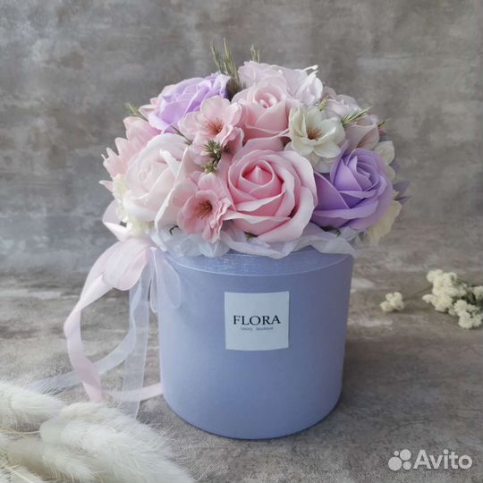 Букет цветов из мыла / мыльные розы