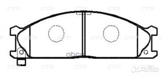 Колодки CTR GK0718 (CKN-3) GK0718 CTR