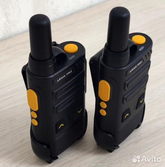 Легкая рация с наушником, комплект 2 штуки