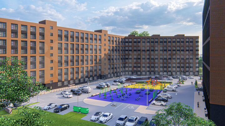 2-к. квартира, 65,2 м², 3/10 эт.