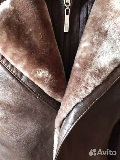 Кожаная дубленка мужская