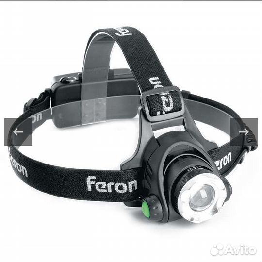 Фонарь налобный ч zoom аккумулятором 5W IP44