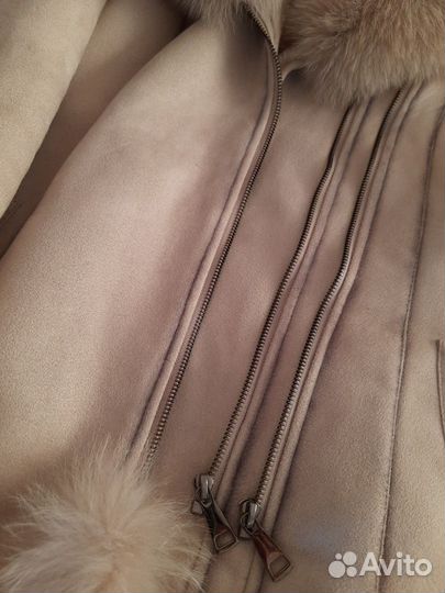 Зимняя дубленка женская 42 46