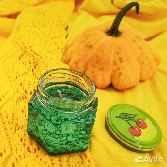 Гипоаллергенная Гелевая свеча без запаха