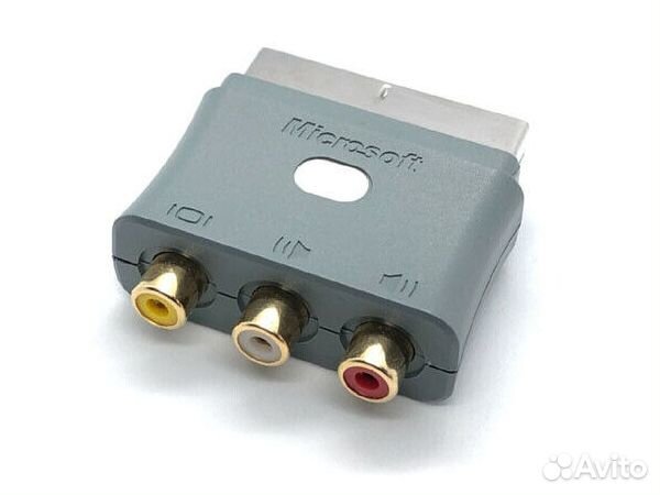 Переходник scart-3RCA для Xbox 360 оригинал новый