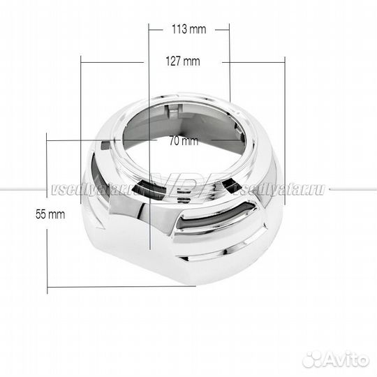 Бленда (маска) Вариант № 51 для линз