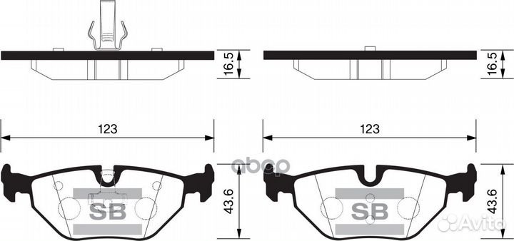 SP2162 колодки дисковые задние BMW E46 1.6i-2
