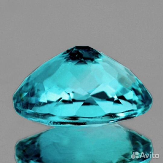 Апатит натуральный 1,37Ct 8х6 VVS Овал Мадагаскар