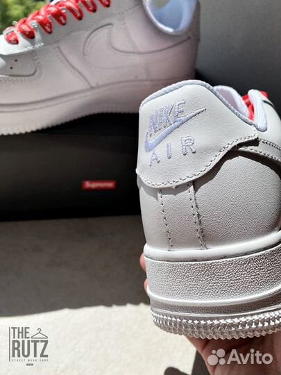 Кроссовки Nike Air Force 1 low white supreme