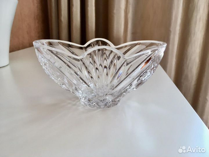Салатник (конфетница) хрустальный