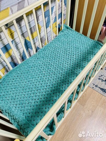 Плед детский плюшевый ручной работы