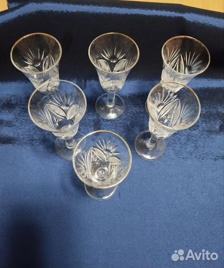 Фужеры и рюмки хрусталь
