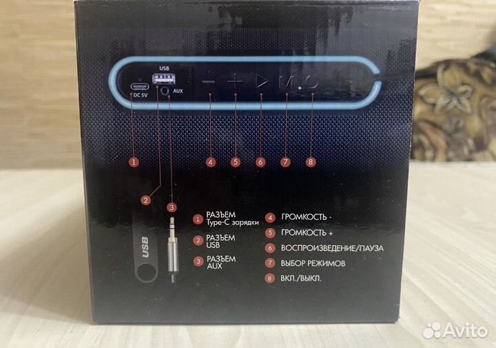 Портативная колонка ginzzu