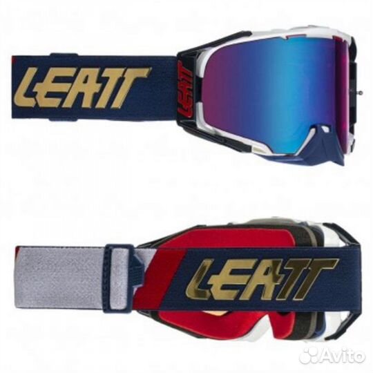 Маска кросс Leatt Velocity 6.5 с зеркальной линзой