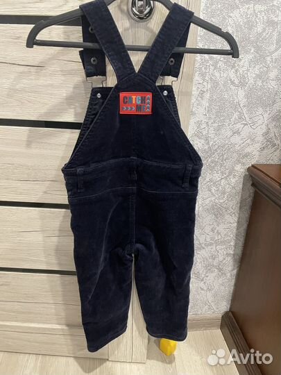 Вильветовый комбинезон с начесом 92