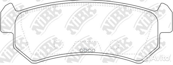 Колодки тормозные Chevrolet lacetti 03-06/ Daew