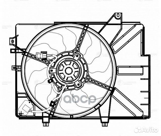 Э/вентилятор охл. LFK0808 luzar