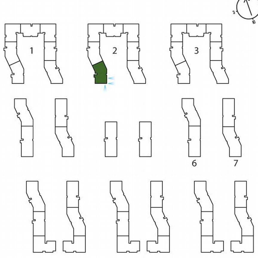 2-к. квартира, 52,3 м², 3/3 эт.