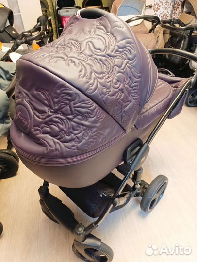 Коляска 2 в 1 экокожа