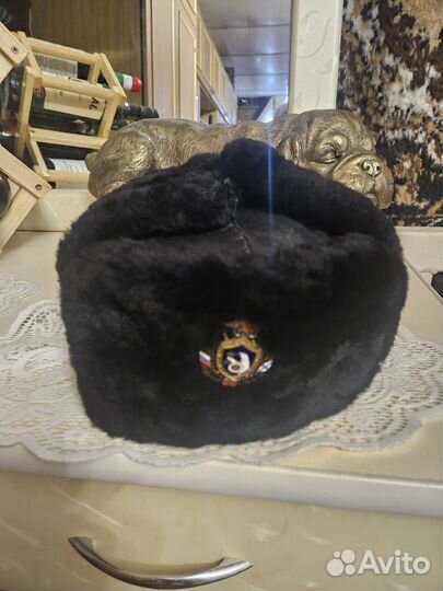 Шапка натуральная военная детская