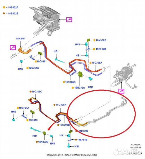 Шланг патрубок дополнительного отопителя печки