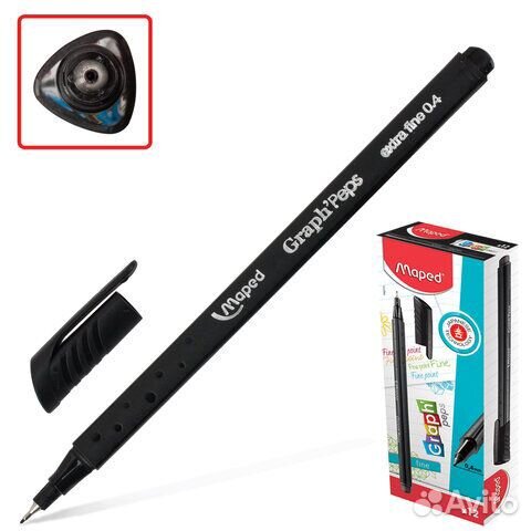 Линер ручка капиллярная черная