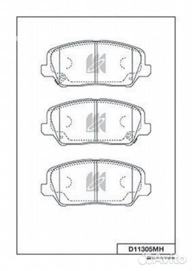 Kashiyama D11305MH Колодки дисковые передние Kia O