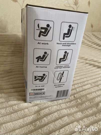 Массажная подушка с подогревом