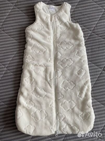 Конверт для сна без рукавов велюровый