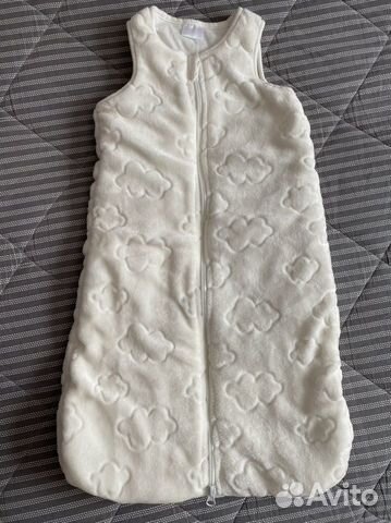 Конверт для сна без рукавов велюровый