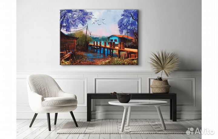 Картина «Дом в тропиках» (80 х 57 см) Ангстрем