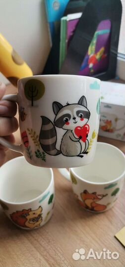 Набор фарфоровых кружек Elan Galery