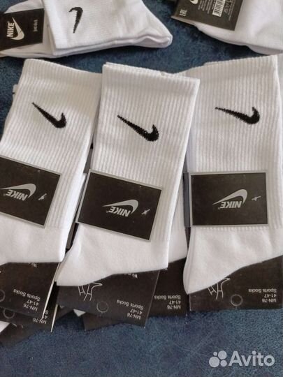 Носки nike белые (высокие)