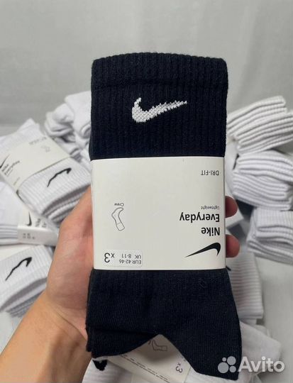 Носки Nike высокие белые
