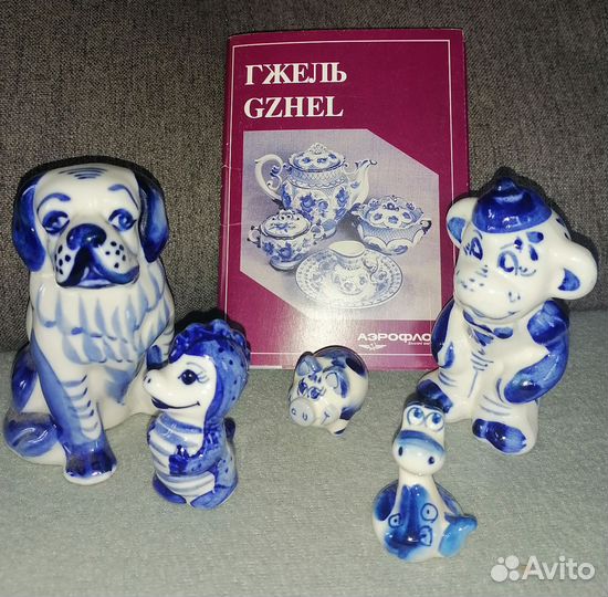 Фигурки гжель СССР