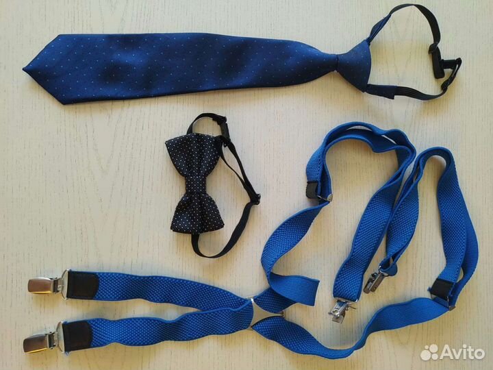 Галстук бабочка подтяжки