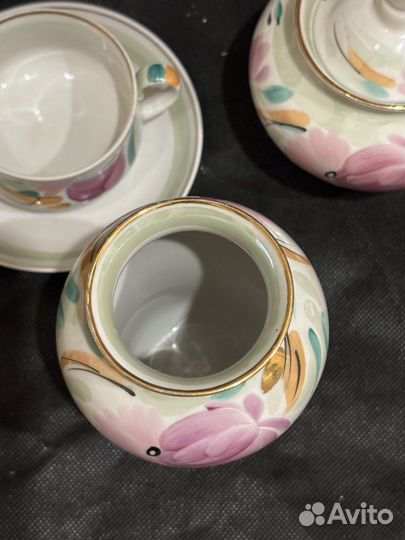 Винтаж сервиз чайный Дулёво новый