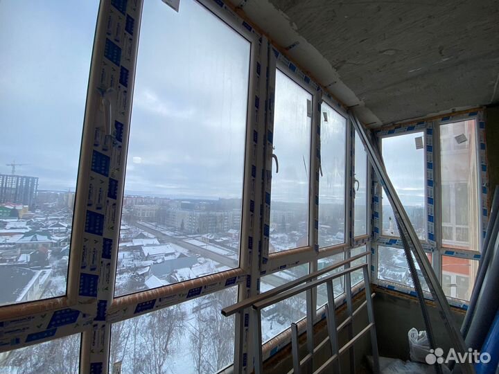 Балконная рама пластиковая от застройщика
