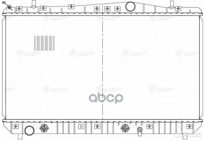 Радиатор охл. для а/м Chevrolet Lacetti (04) 1