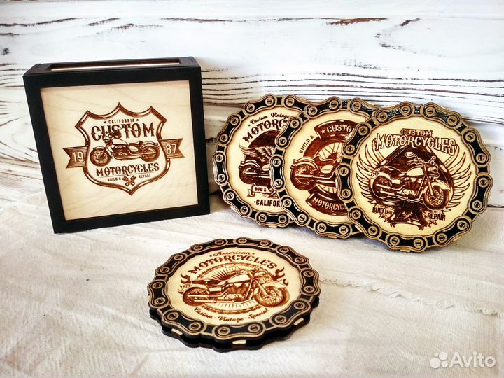 Набор подставок под кружку и бокал