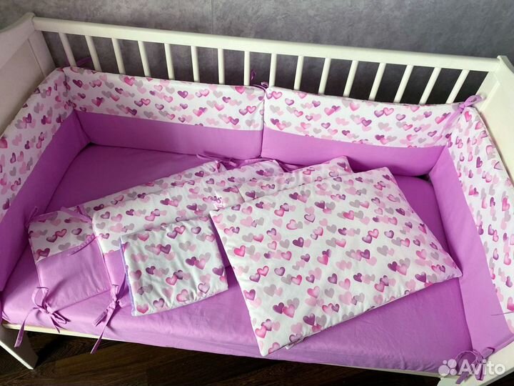 Бортики в кроватку новые