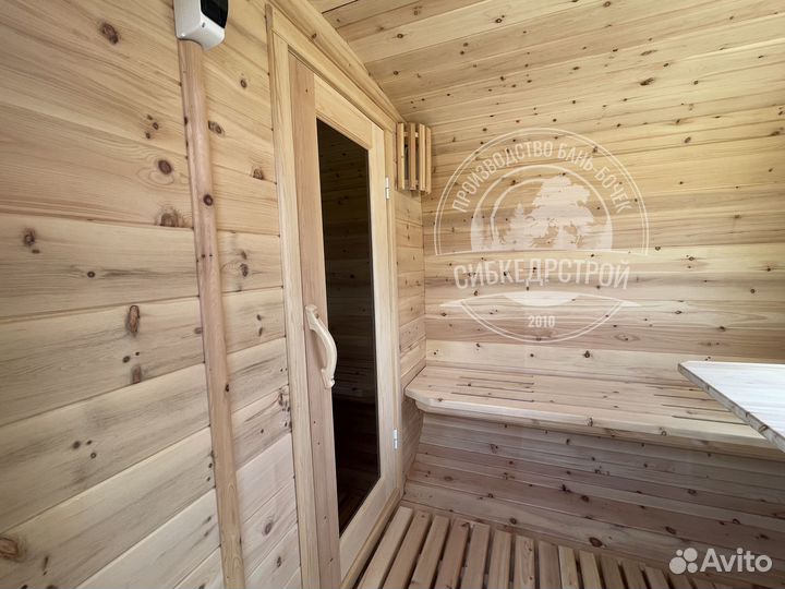 Баня бочка из кедра 4 метра