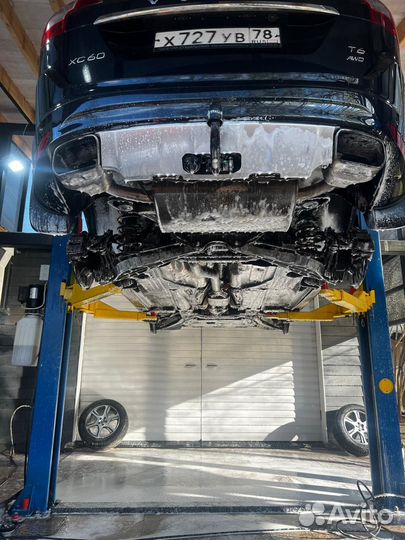 Мойка авто днища двигателя, радиатора