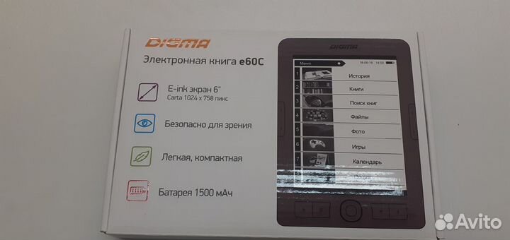 Электронная книга Digma E60C, Ritmix RBK-700