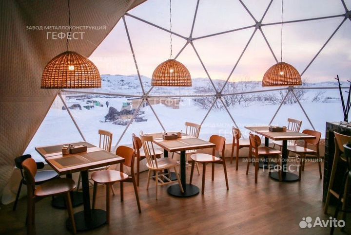 Шатер под павильон, ангар, кафе диаметр 12 м