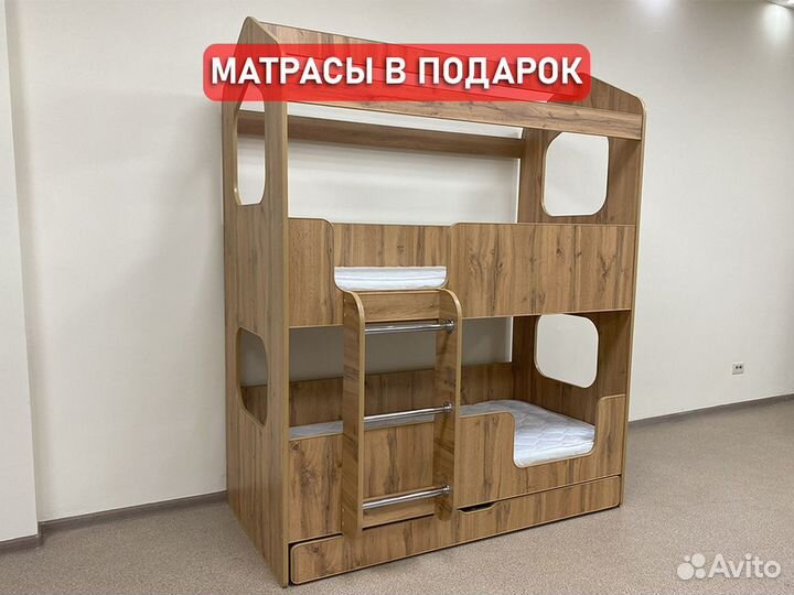 Детская двухъярусная кровать 